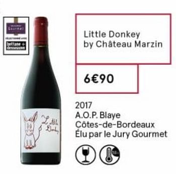 Promoties Little donkey by château marzin - Rode wijnen - Geldig van 18/09/2020 tot 04/10/2020 bij MonoPrix