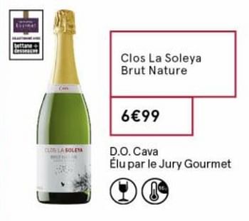 Promoties Clos la soleya brut nature - Witte wijnen - Geldig van 18/09/2020 tot 04/10/2020 bij MonoPrix
