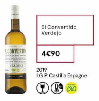 Promoties El convertido verdejo - Witte wijnen - Geldig van 18/09/2020 tot 04/10/2020 bij MonoPrix