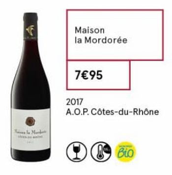 Promoties Maison la mordorée - Rode wijnen - Geldig van 18/09/2020 tot 04/10/2020 bij MonoPrix