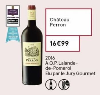 Promotions Château perron - Vins rouges - Valide de 18/09/2020 à 04/10/2020 chez MonoPrix