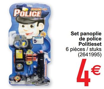 Promotions Set panoplie de police politieset - Produit maison - Cora - Valide de 15/09/2020 à 28/09/2020 chez Cora