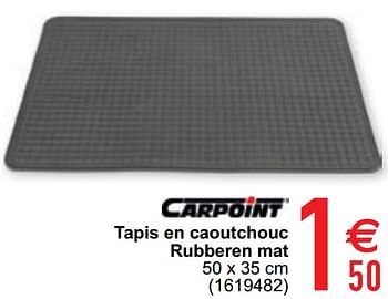 Promotions Tapis en caoutchouc rubberen mat - Carpoint - Valide de 15/09/2020 à 28/09/2020 chez Cora