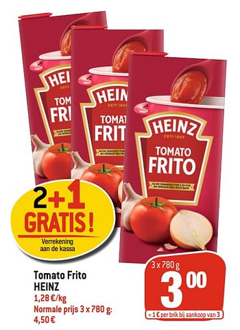 Promoties Tomato frito heinz - Heinz - Geldig van 16/09/2020 tot 22/09/2020 bij Match