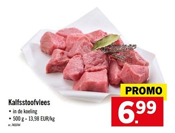 Promoties Kalfsstoofvlees - Huismerk - Lidl - Geldig van 21/09/2020 tot 26/09/2020 bij Lidl