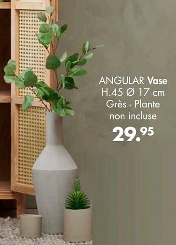 Promoties Angular vase - Huismerk - Casa - Geldig van 14/09/2020 tot 01/11/2020 bij Casa