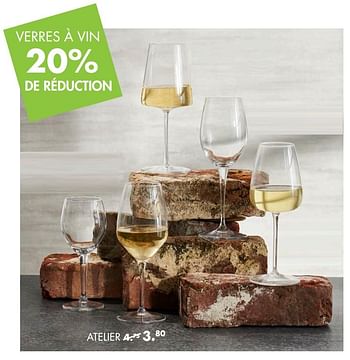 Promotions Atelier verres à vin - Produit maison - Casa - Valide de 14/09/2020 à 01/11/2020 chez Casa