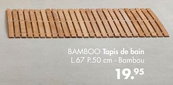 Promotions Bamboo tapis de bain - Produit maison - Casa - Valide de 14/09/2020 à 01/11/2020 chez Casa