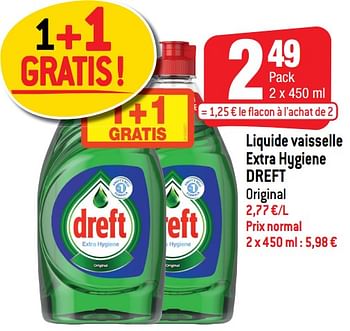 Promotions Liquide vaisselle extra hygiene dreft - Dreft - Valide de 16/09/2020 à 22/09/2020 chez Smatch