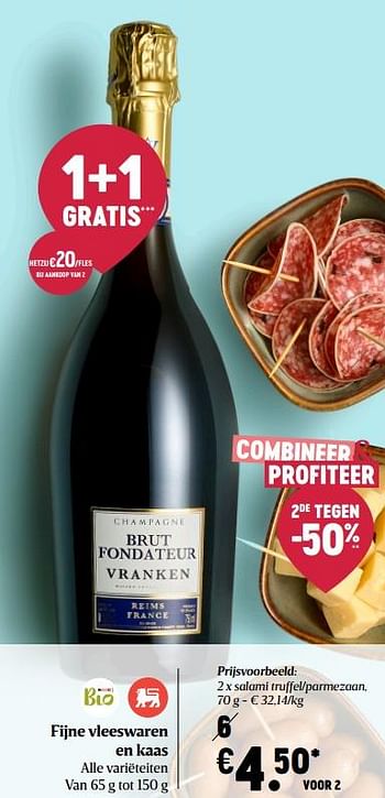 Promoties Fijne vleeswaren en kaas - Huismerk - Delhaize - Geldig van 17/09/2020 tot 23/09/2020 bij Delhaize