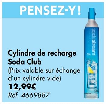 Promotions Cylindre de recharge soda club - Sodastream - Valide de 16/09/2020 à 28/09/2020 chez Carrefour