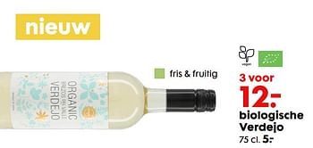 Promotions Biologische verdejo - Vins blancs - Valide de 16/09/2020 à 06/10/2020 chez Hema