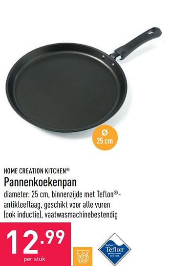 eiwit Op grote schaal Zichtbaar Home Creation Kitchen Pannenkoekenpan - Promotie bij Aldi