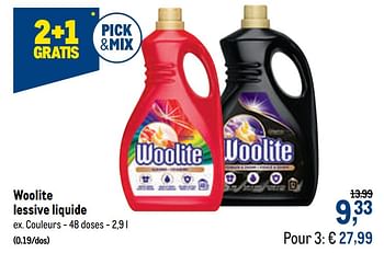 Promoties Woolite lessive liquide couleurs - Woolite - Geldig van 23/09/2020 tot 06/10/2020 bij Makro