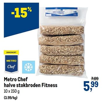 Promoties Metro chef halve stokbroden fitness - Huismerk - Makro - Geldig van 23/09/2020 tot 06/10/2020 bij Makro