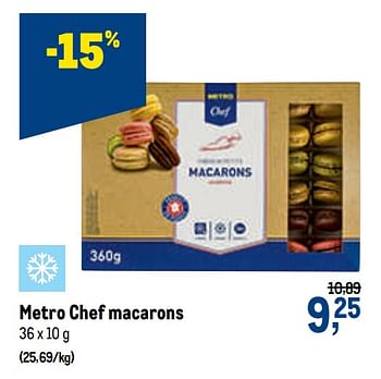 Promoties Metro chef macarons - Huismerk - Makro - Geldig van 23/09/2020 tot 06/10/2020 bij Makro