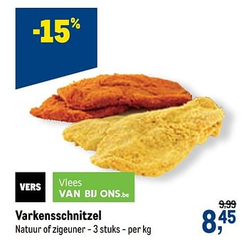 Promoties Varkensschnitzel - Huismerk - Makro - Geldig van 23/09/2020 tot 06/10/2020 bij Makro