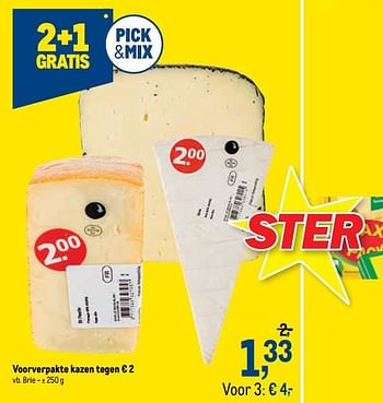 Promoties Voorverpakte kazen tegen brie - Huismerk - Makro - Geldig van 23/09/2020 tot 06/10/2020 bij Makro