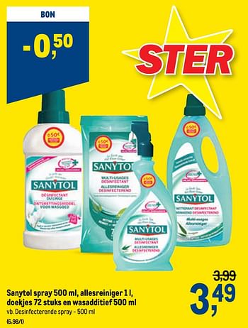 Promoties Desinfecterende spray - Sanytol - Geldig van 23/09/2020 tot 06/10/2020 bij Makro