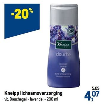 Promoties Kneipp lichaamsverzorging douchegel - lavendel - Kneipp - Geldig van 23/09/2020 tot 06/10/2020 bij Makro