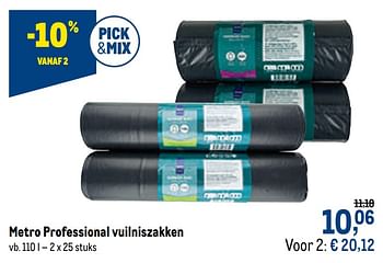 Promoties Metro professional vuilniszakken - Huismerk - Makro - Geldig van 23/09/2020 tot 06/10/2020 bij Makro