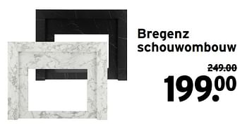 Promotions Bregenz schouwombouw - Produit maison - Gamma - Valide de 16/09/2020 à 31/10/2020 chez Gamma