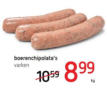 Promoties Boerenchipolata`s - Huismerk - Spar Retail - Geldig van 24/09/2020 tot 07/10/2020 bij Spar (Colruytgroup)