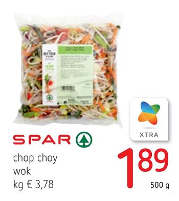 Promoties Chop choy wok - Spar - Geldig van 24/09/2020 tot 07/10/2020 bij Spar (Colruytgroup)