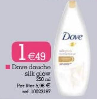 Promoties Dove douche silk glow - Dove - Geldig van 15/09/2020 tot 29/09/2020 bij yess!