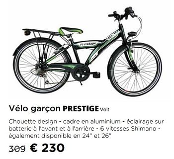 Promoties Vélo garçon prestige volt - Prestige - Geldig van 01/09/2020 tot 30/09/2020 bij Molecule