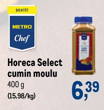 Promotions Horeca select cumin moulu - Produit maison - Makro - Valide de 23/09/2020 à 06/10/2020 chez Makro
