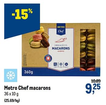 Promotions Metro chef macarons - Produit maison - Makro - Valide de 23/09/2020 à 06/10/2020 chez Makro