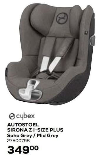 Promotions Autostoel sirona z i-size plus soho grey - mid grey - Cybex - Valide de 16/09/2020 à 27/10/2020 chez Supra Bazar