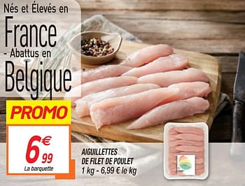 Promoties Aiguillettes de filet de poulet - Huismerk - Netto - Geldig van 15/09/2020 tot 27/09/2020 bij Netto