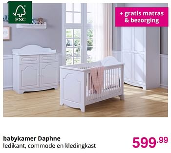Promoties Babykamer daphne - Huismerk - Baby & Tiener Megastore - Geldig van 20/09/2020 tot 26/09/2020 bij Baby & Tiener Megastore