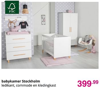 Promoties Babykamer stockholm - Huismerk - Baby & Tiener Megastore - Geldig van 20/09/2020 tot 26/09/2020 bij Baby & Tiener Megastore
