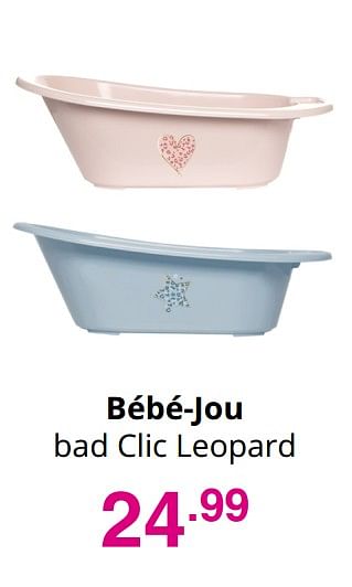 Promoties Bébé-jou bad clic leopard - Bebe-jou - Geldig van 20/09/2020 tot 26/09/2020 bij Baby & Tiener Megastore