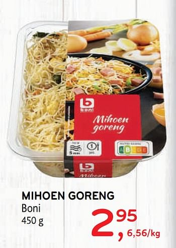 Promoties Mihoen goreng boni - Boni - Geldig van 23/09/2020 tot 06/10/2020 bij Alvo
