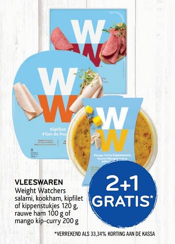 Promoties 2+1 gratis vleeswaren weight watchers - Weight Watchers - Geldig van 23/09/2020 tot 06/10/2020 bij Alvo