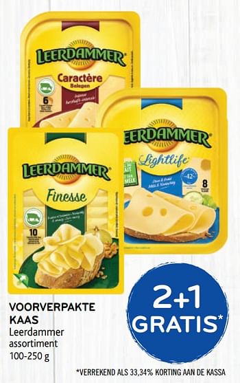 Promoties 2+1 gratis voorverpakte kaas leerdammer - Leerdammer - Geldig van 23/09/2020 tot 06/10/2020 bij Alvo