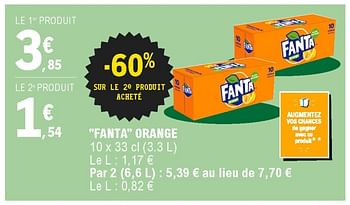 Promotions Fanta orange - Fanta - Valide de 20/09/2020 à 26/09/2020 chez E.Leclerc