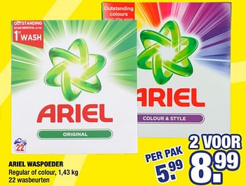 Promoties Ariel waspoeder - Ariel - Geldig van 21/09/2020 tot 04/10/2020 bij Big Bazar