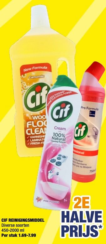 Promoties Cif reinigingsmiddel - Cif - Geldig van 21/09/2020 tot 04/10/2020 bij Big Bazar