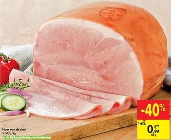 Promoties Ham van de chef - Huismerk - Carrefour  - Geldig van 23/09/2020 tot 28/09/2020 bij Carrefour