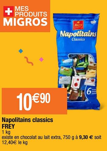 Promoties Napolitains classics frey - Frey - Geldig van 22/09/2020 tot 27/09/2020 bij Migros