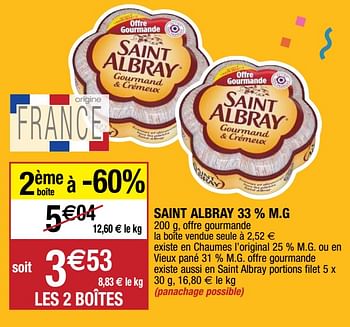 Promoties Saint albray - Saint Albray - Geldig van 22/09/2020 tot 27/09/2020 bij Migros