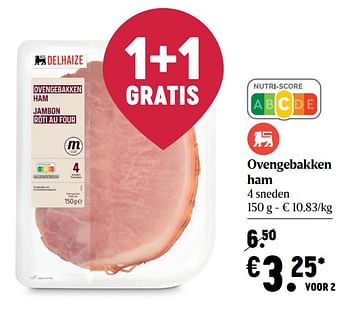 Promoties Ovengebakken ham - Huismerk - Delhaize - Geldig van 24/09/2020 tot 30/09/2020 bij Delhaize