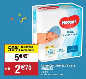 Promoties Lingettes pure extra care huggies - Huggies - Geldig van 22/09/2020 tot 27/09/2020 bij Migros