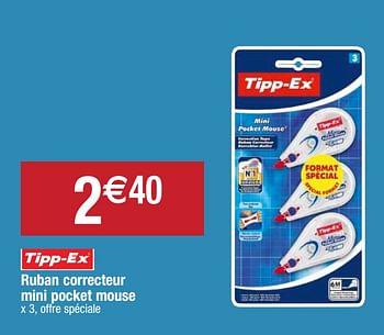 Promotions Ruban correcteur mini pocket mouse - Tipp-Ex - Valide de 22/09/2020 à 27/09/2020 chez Migros