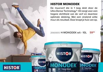 Promoties Histor h-monodek wit - 10l - Histor - Geldig van 25/09/2020 tot 18/10/2020 bij Euro Shop